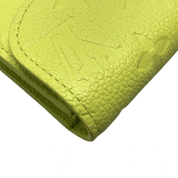 Auth LOUIS VUITTON Rosalie Coin Purse M14506 zesty lime Monogram Empreinte - - Picture 8 of 12